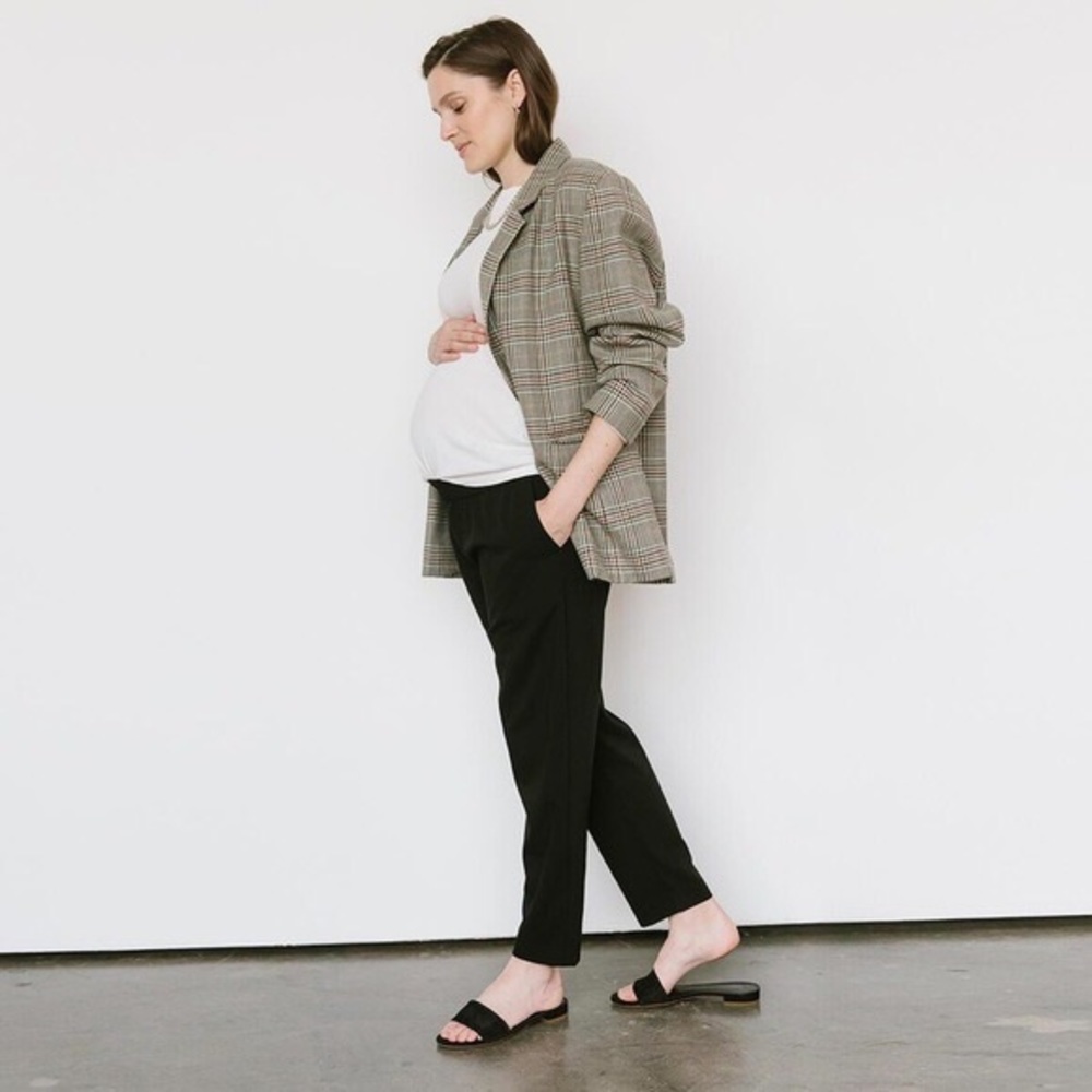 Storq tailored maternity pant black size 2 S M